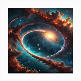 Galaxy In Space Canvas Print