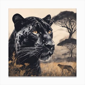 Black Panther  Canvas Print