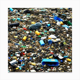 Ocean Pollution Garbage Trash Waste Debris Plastic Marine Environment Ecological Crisis P (13) Canvas Print