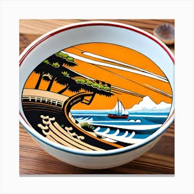 Azuchi Bowl Canvas Print