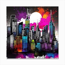 New York City Skyline 35 Canvas Print