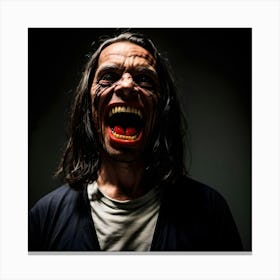 Screaming Man Canvas Print