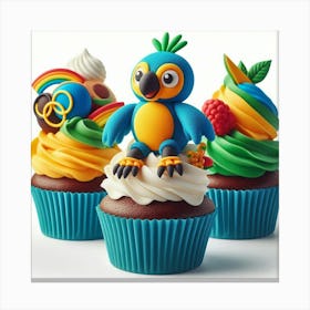 Olympic Cupcakes Canvas Print