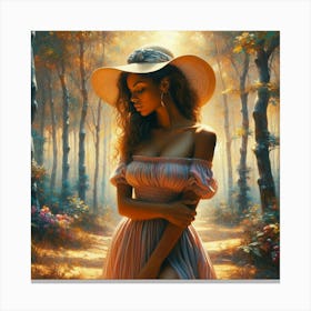 Girl In The Woods29 Canvas Print