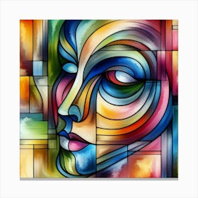 Abstract Of A Woman'S Face 2 Canvas Print