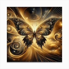 Golden Butterfly 106 Canvas Print