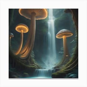 Mushroom Forest Canvas Print