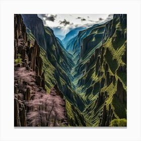 Canyons Of Chile Canvas Print