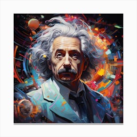 Albert Einstein 10 Canvas Print