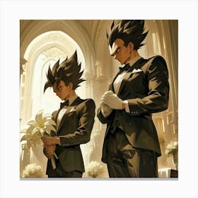 Dragon Ball Wedding Canvas Print