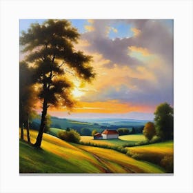 Sunset In The Countryside 43 Canvas Print
