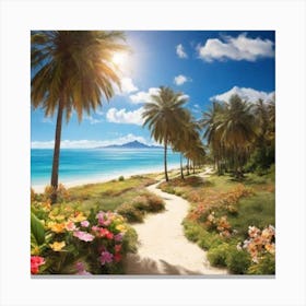 Path To The Beach 6 Canvas Print