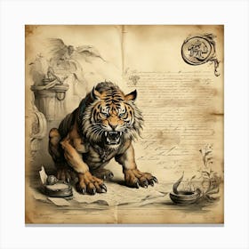 Angry beast 1 Canvas Print