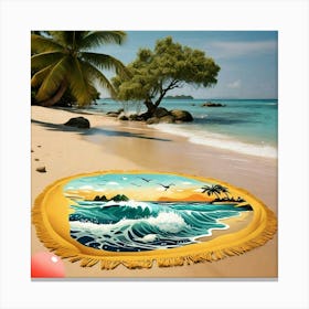 Towel design Island dream Canvas Print