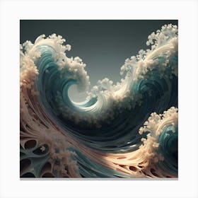 Waves Of Life 1 Canvas Print