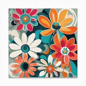 Colorful Flowers 4 Canvas Print