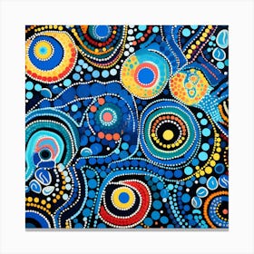 Aboriginal Art, Aboriginal Art, Aboriginal Art, Aboriginal Art, Aboriginal Art Canvas Print