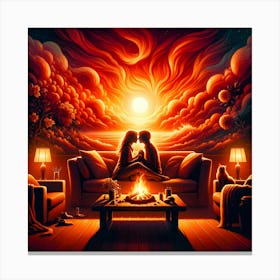 Burning Passion Canvas Print