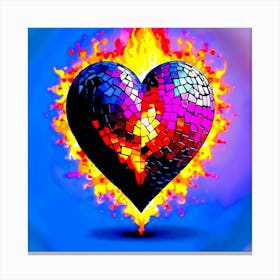 Heart Of Fire 3 Canvas Print