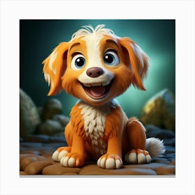 Cute Puppy Canvas Print