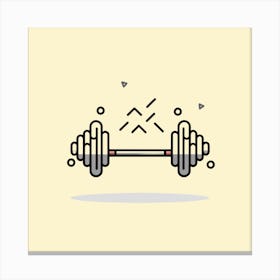 Barbell Icon 1 Canvas Print