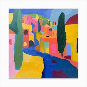 Abstract Travel Collection Italy 4 Canvas Print