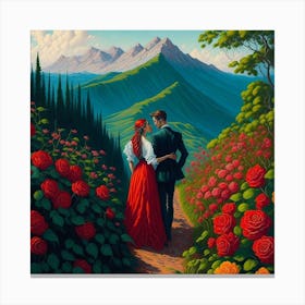 Two Lovers Canvas Print