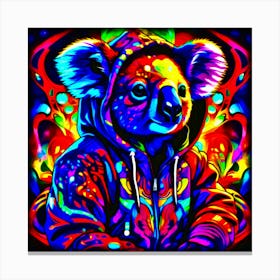 Psychedelic Hip Koala Canvas Print