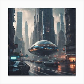 Futuristic City Canvas Print