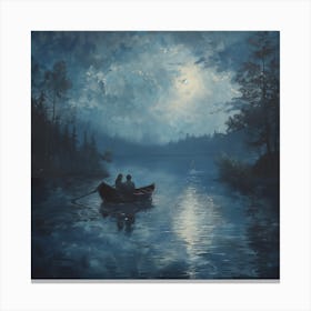 Moonlight On The Lake Canvas Print