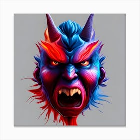 Demon Head Canvas Print