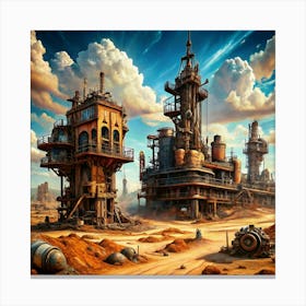 Industrial City Canvas Print