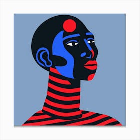 Portrait Of An African Man Canvas Print