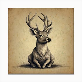 Deer! 1 Canvas Print