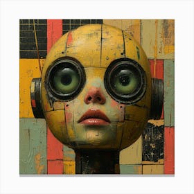 Robot Head 5 Canvas Print