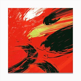 Red And Black Canvas Print