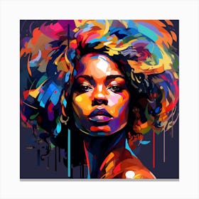 Afro Girl 83 Canvas Print