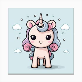 Cute Unicorn 532 Canvas Print