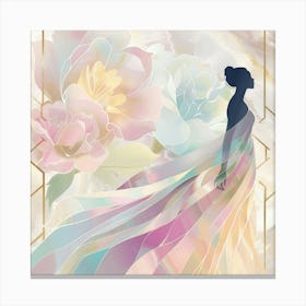 Woman In A Dress 1 Canvas Print