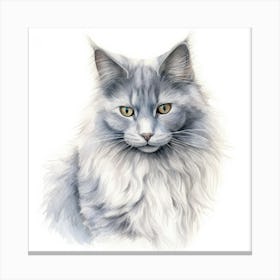Nebelung Cat Portrait 2 Canvas Print