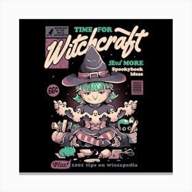 Witchcraft - Funny Halloween Witch Gift 1 Canvas Print