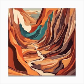 Canyon River Canvas Print