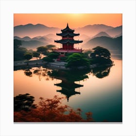 Chinese Pagoda 28 Canvas Print
