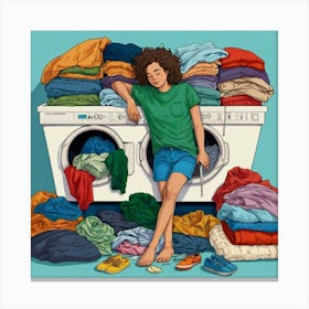 Laundry Day 3 Canvas Print