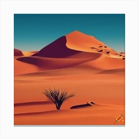 Desert Landscape Canvas Print