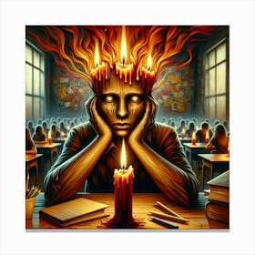 'Death In The Classroom' Canvas Print