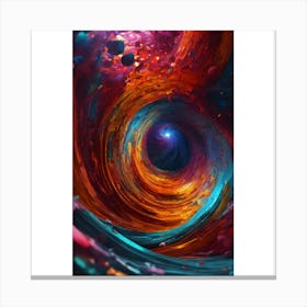 Abstract Swirling Vortex Canvas Print