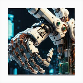 Robot Hand Canvas Print