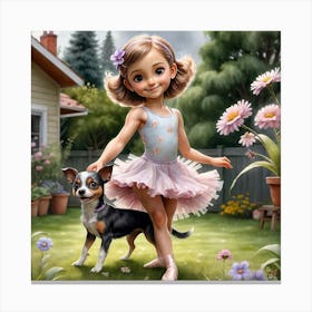 Little Ballerina Canvas Print