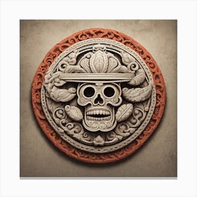 Mexican Skull 64 Canvas Print